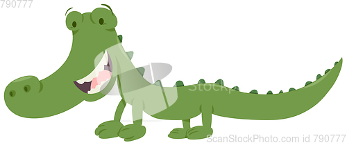 Image of cute crocodile animal character