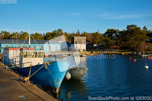 Image of The fishing boats at Stockholm Archipelago, Sweden