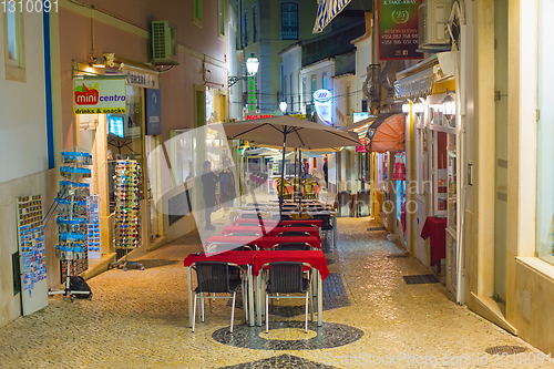 Image of Lagos old town street restaurants