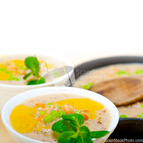 Image of Hearty Middle Eastern Chickpea and Barley Soup