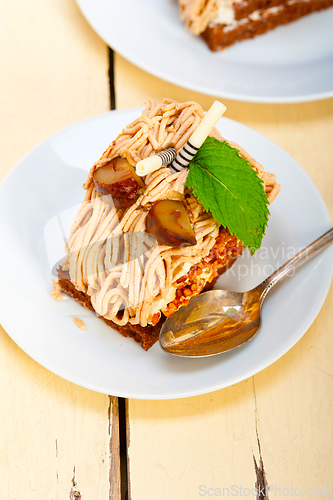 Image of chestnut cream cake dessert