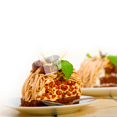 Image of chestnut cream cake dessert