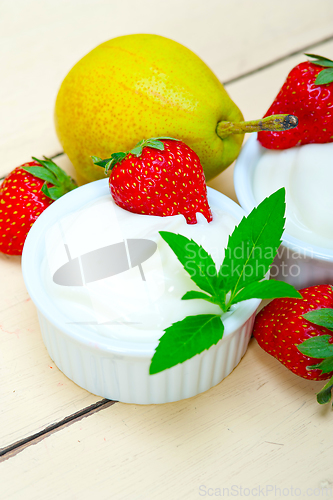 Image of fruits and yogurt