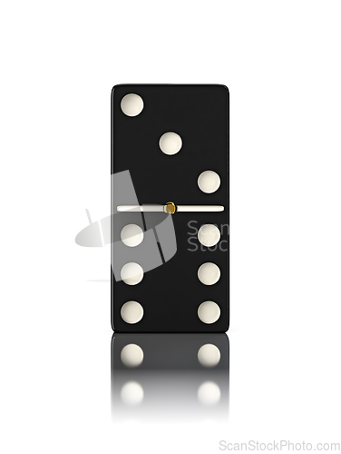 Image of Domino game bone close up isolated