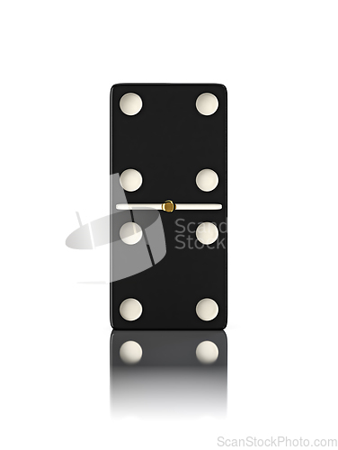 Image of Domino game bone close up isolated