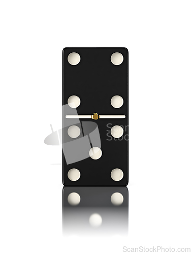 Image of Domino game bone close up isolated