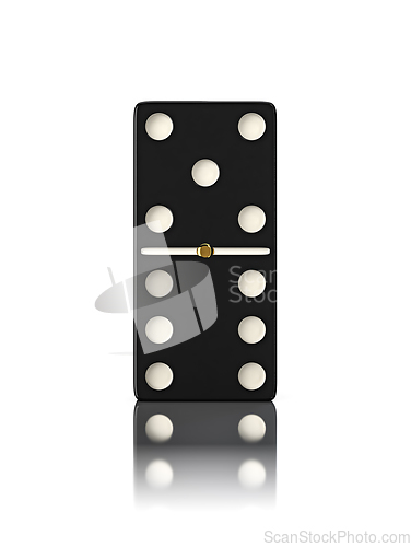 Image of Domino game bone close up isolated