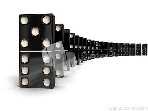 Image of Row of dominoes