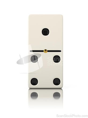 Image of Domino game bone close up isolated