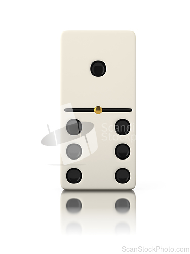 Image of Domino game bone close up isolated