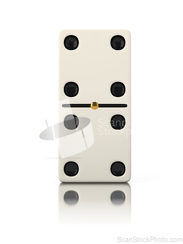 Image of Domino game bone close up isolated