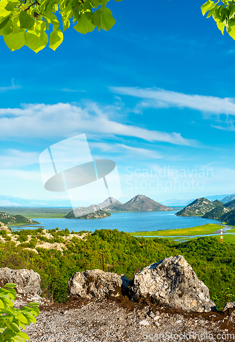 Image of Skadar lake in the evening