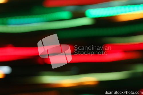 Image of Abstract bright motion background with blurred lights 