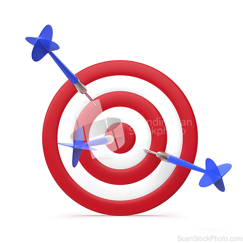 Image of Three arrows hitting the target