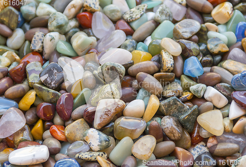 Image of colorful polished gemstones