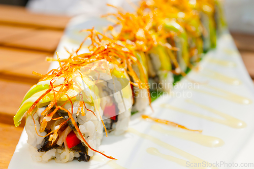 Image of Japanese sushi rolls Maki Sushi