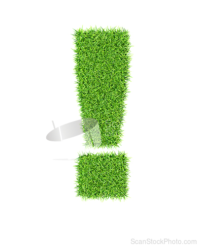 Image of Grass alphabet exclamation mark