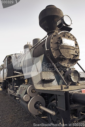 Image of Old steam locomotive.