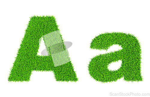 Image of Grass letter A