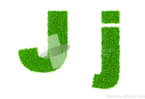 Image of Grass letter J