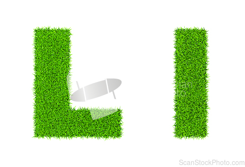 Image of Grass letter L