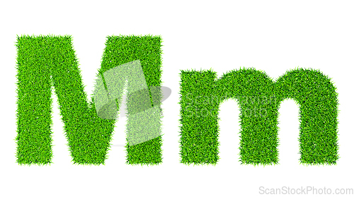 Image of Grass letter M