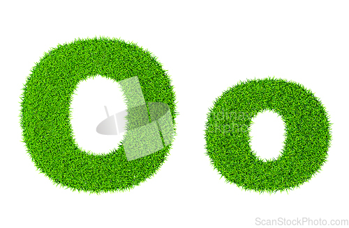 Image of Grass letter O