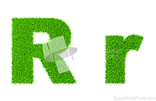 Image of Grass letter R