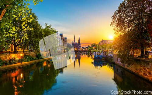 Image of Strasbourg at sunrise France