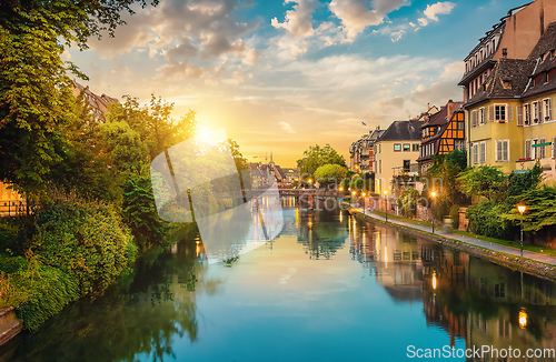 Image of Strasbourg in the evening