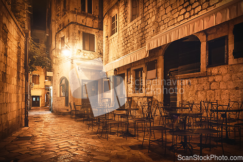 Image of Street cafe in Kotor