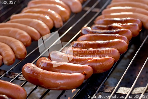 Image of Sausages on grill