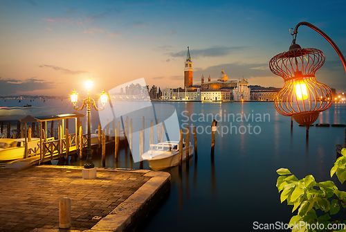 Image of Sunset over San Marco square