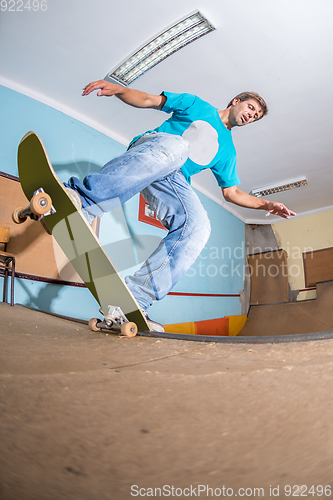 Image of Skateboarder performing a trick