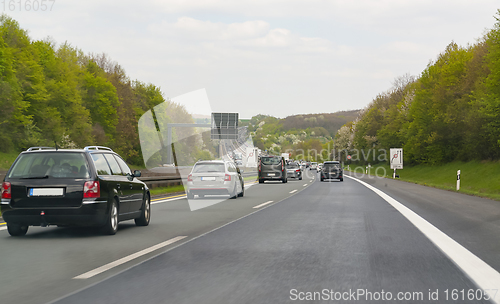 Image of highway scenery in Southern Germany