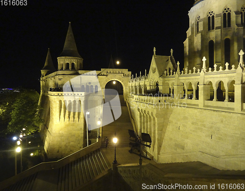 Image of night scenery in Budapest