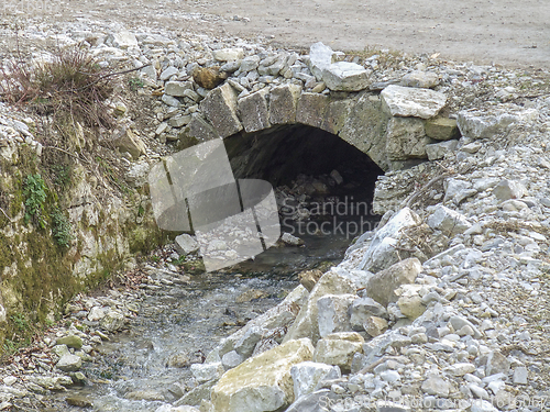 Image of small stone bridge detail