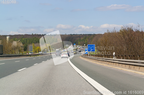 Image of highway scenery in Southern Germany