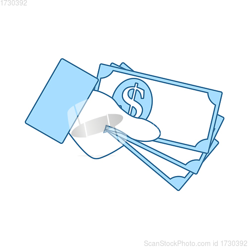 Image of Hand Holding Money Icon