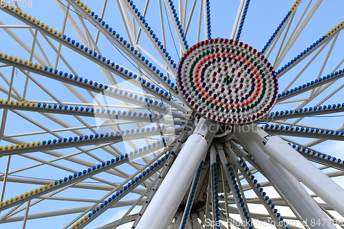 Image of old carousel wheel 