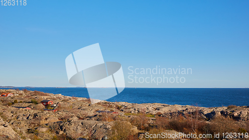 Image of Baltic sea meets rocks in stockholm archipelago.