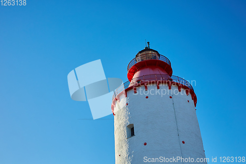 Image of Lighthouse in Swedish village Landsort on the island of Oja