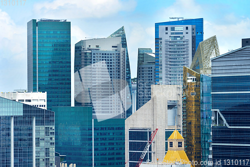 Image of Skyscrapers in Singapore Downtown