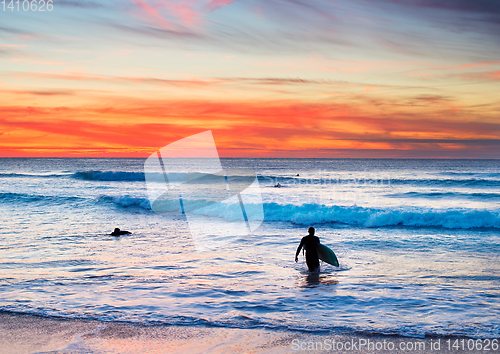 Image of Surfing on Portugal coast