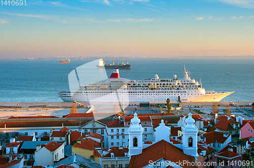 Image of Lisbon harbor, Portugal