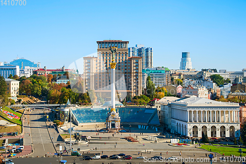 Image of Independence Square front view, Ukraine