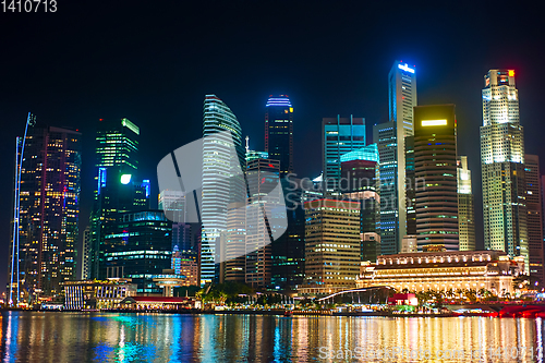 Image of Night view of Singapore Downtown