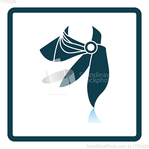 Image of Business Woman Neck Scarf Icon