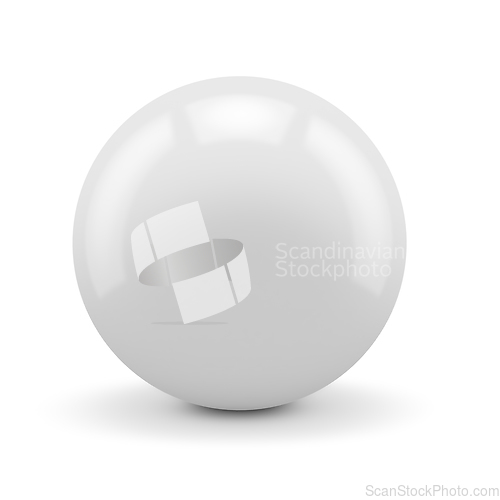 Image of White sphere isolated