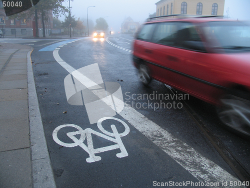Image of Misty morning traffic